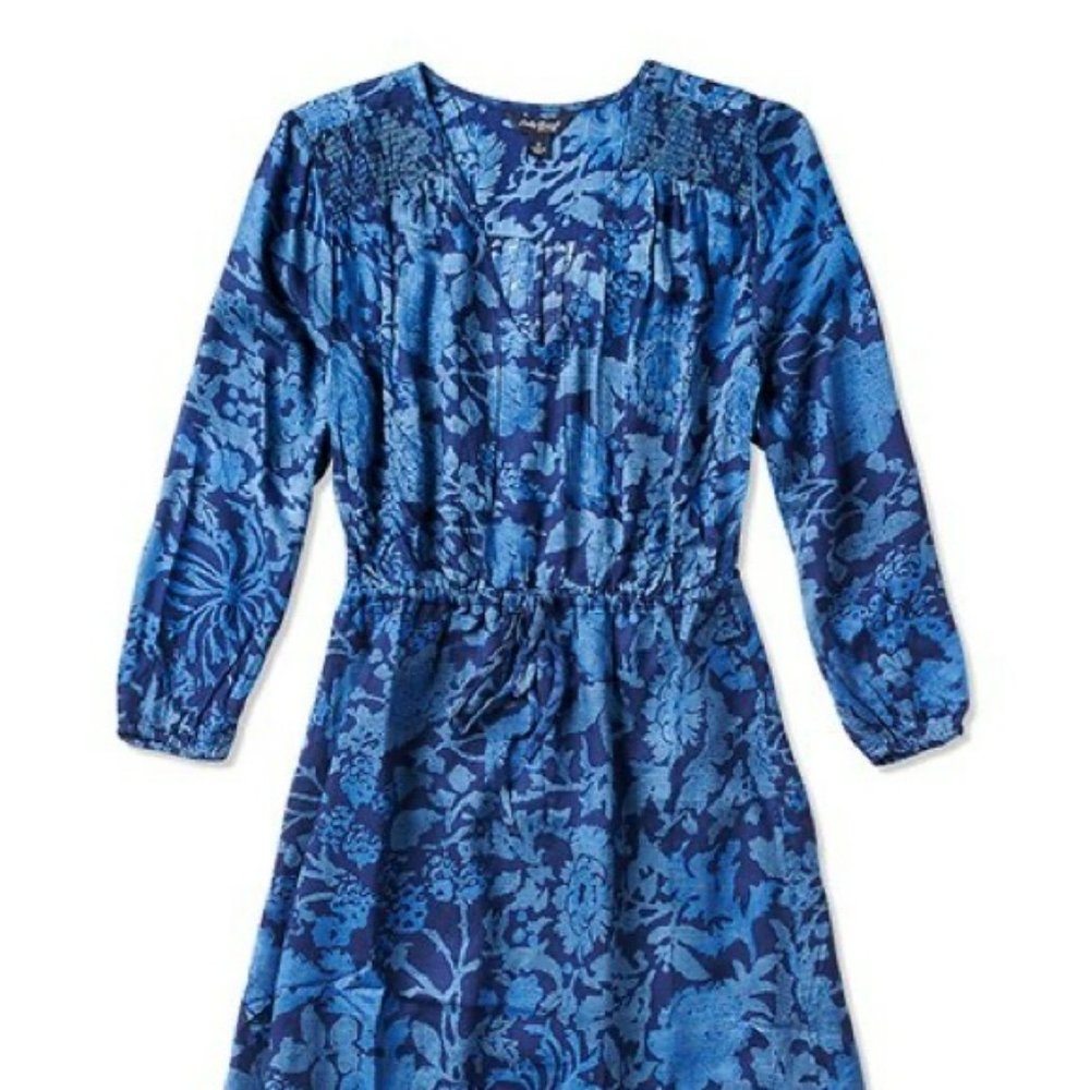 Lucky Brand Blue Print Dress